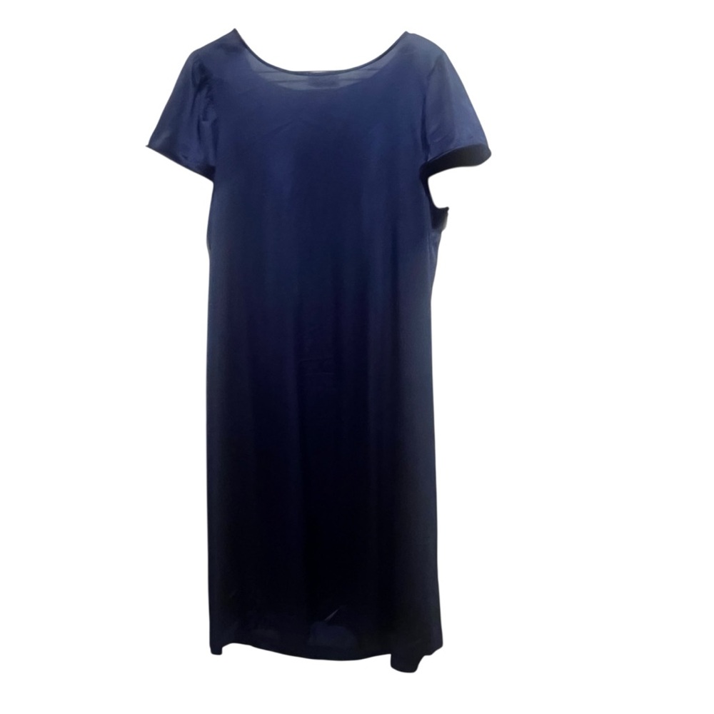 Vintage Vanity Fair Satin Embroidered Nightgown Caftan Cottagecore Slip Dress - Picture 7 of 12